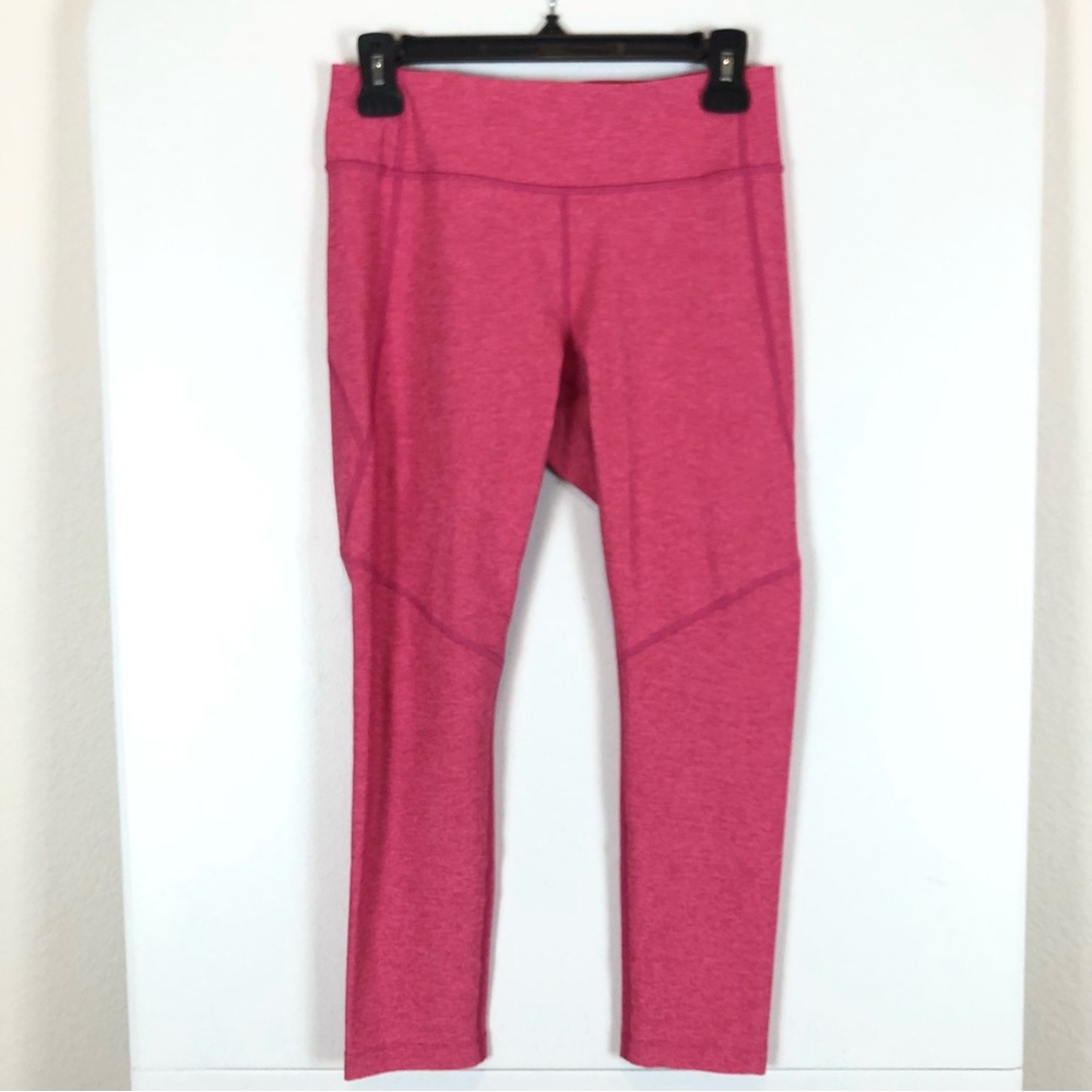 Outdoor Voices Leggings Women's M Pink Warm Up‎ Crop Stretch Waistband Pull-On